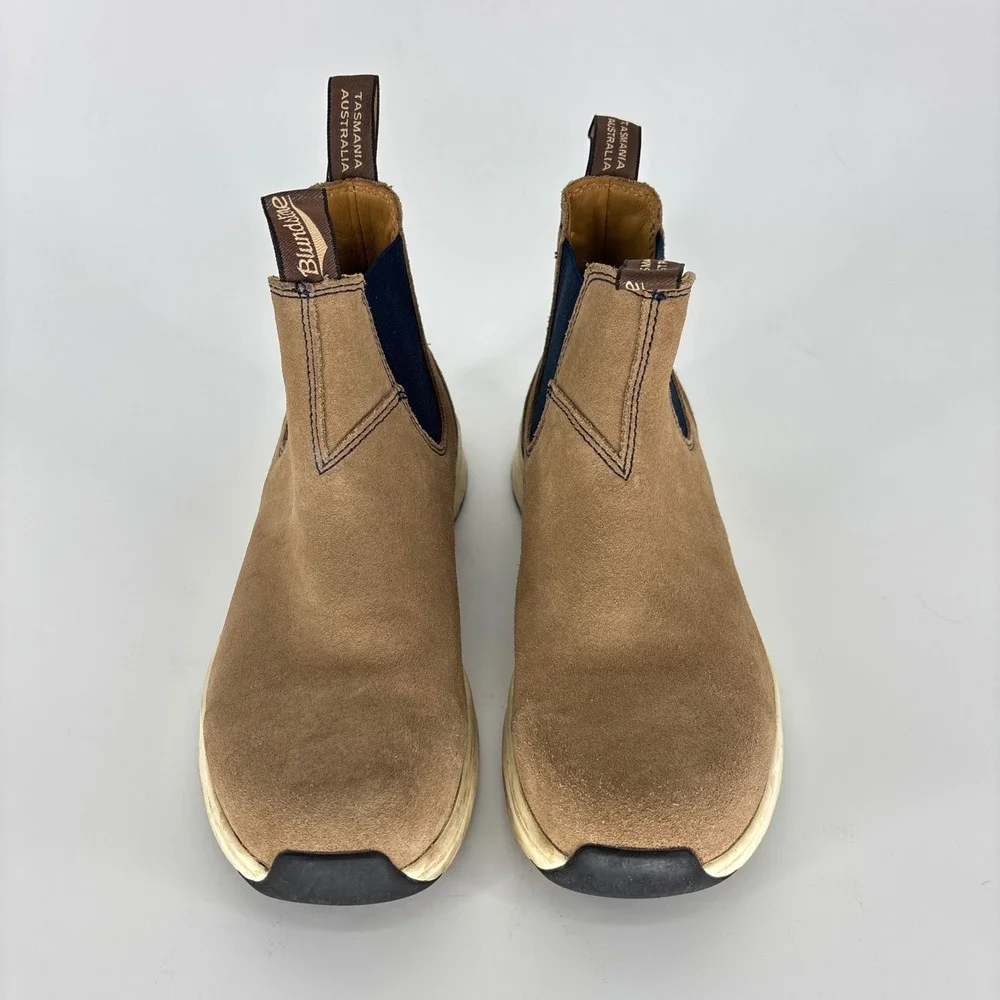 Blundstone 2146 Elastic Sided Active Boot Sand/Navy Women Size 6.5 US 9.5 Suede
